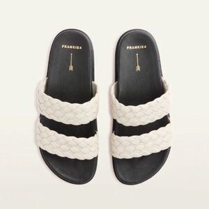 FRANKIE4 Malone Bone/Black Weave NIB size 9.5 MSRP $155